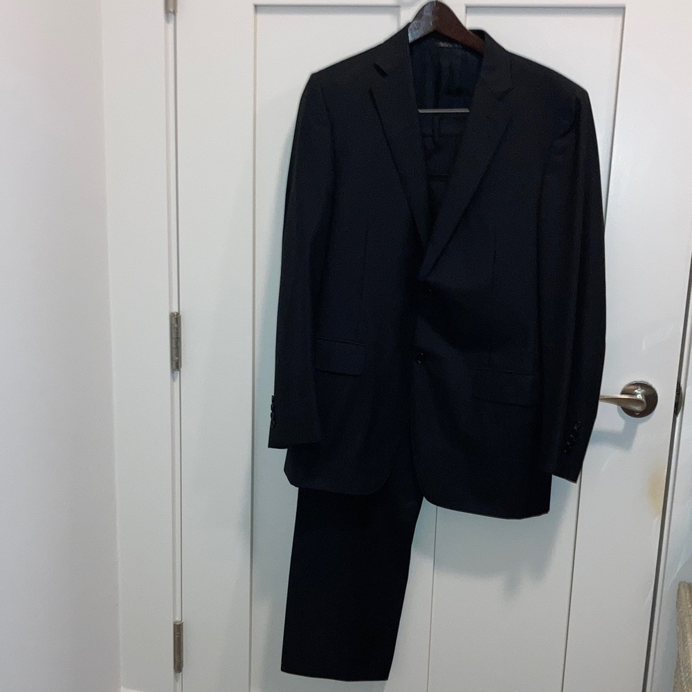 Canali Men's Classic Black Suit